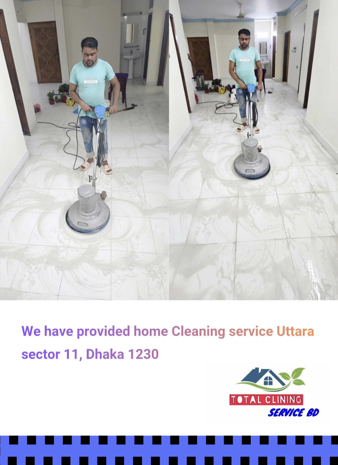 Home deep cleaning service in Uttara Sector 11 Dhaka by Total Cleaning Service BD